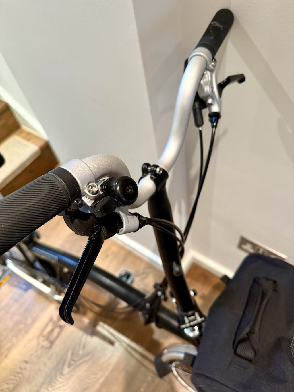 Brompton Folding Bike Black 6 Speed + 2xBrompton Bag, LITELOK, Lights & Cover