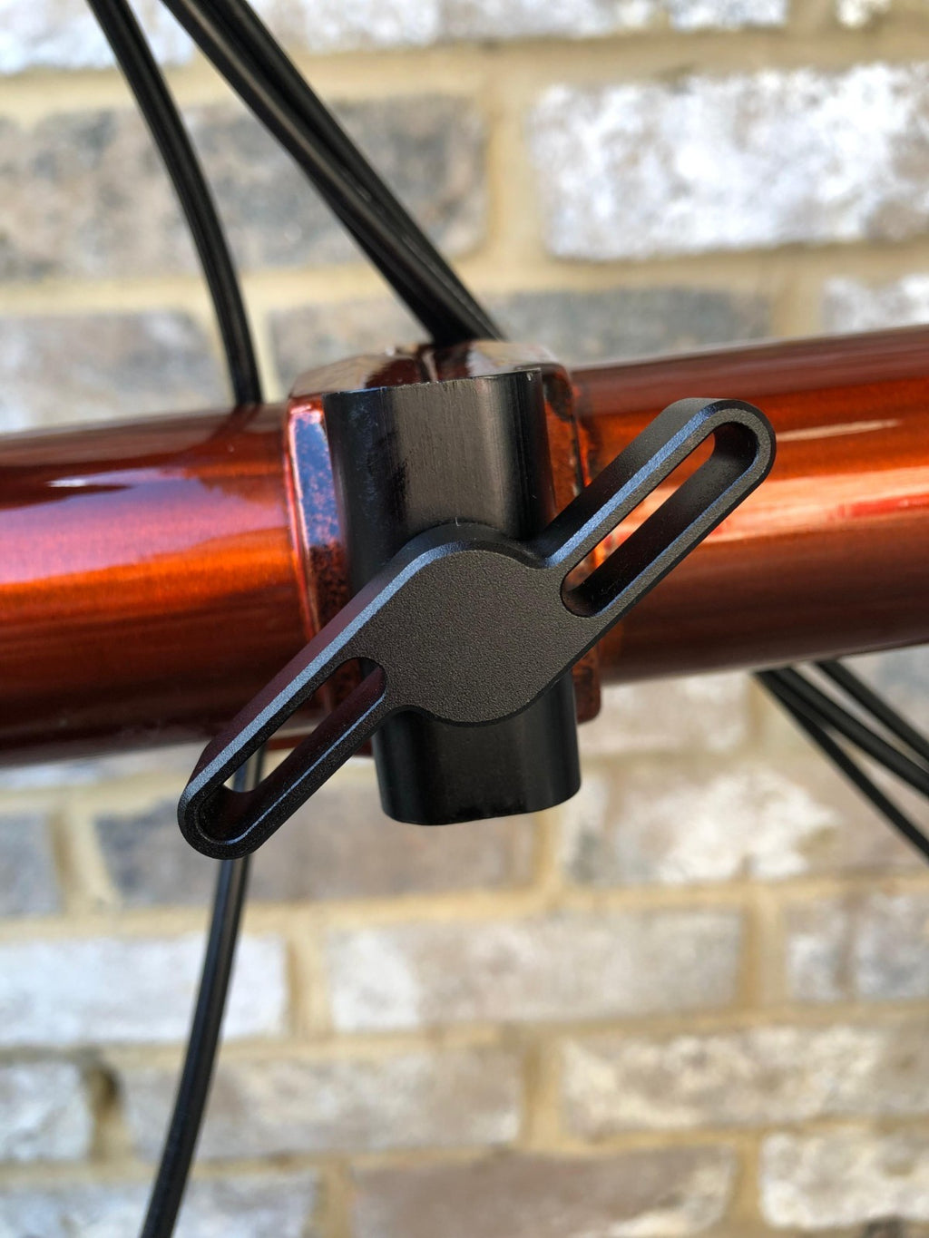Brompton Flame Lacquer (Black Edition) Superlight Titanium with £400+ of extras