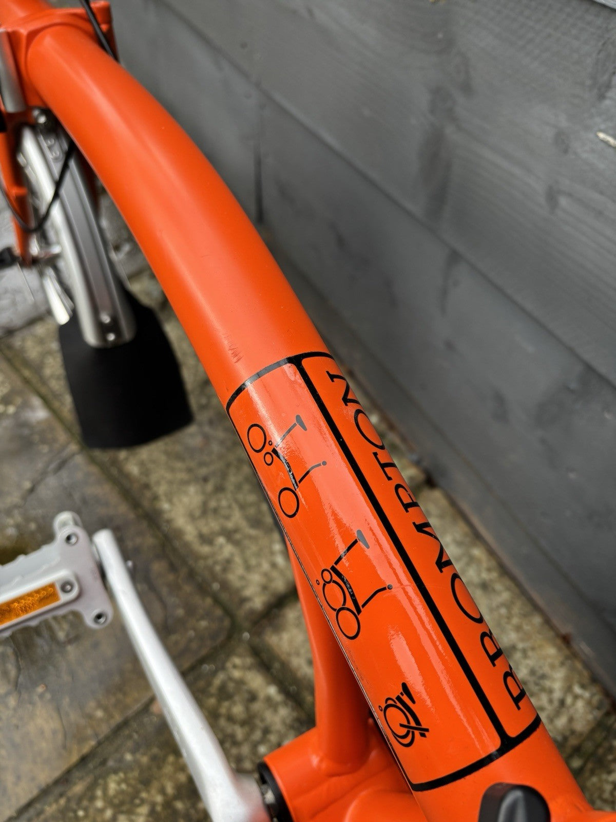 Brompton S3L folding bicycle C Line Equivalent in Orange - Test Ridden Only