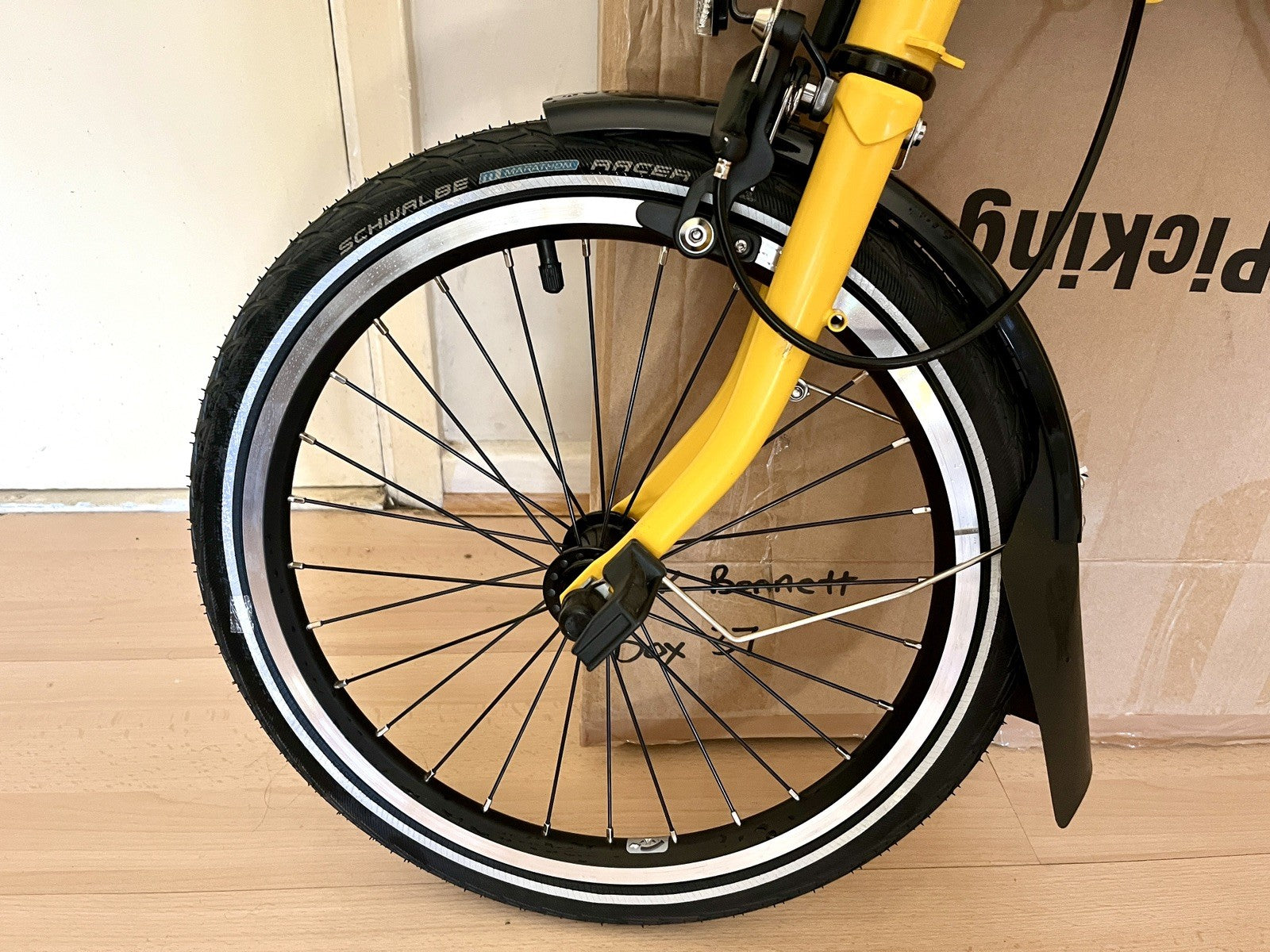 Brompton C Line Explore 6 Speed Mid Bar - Bumblebee Yellow / Black New