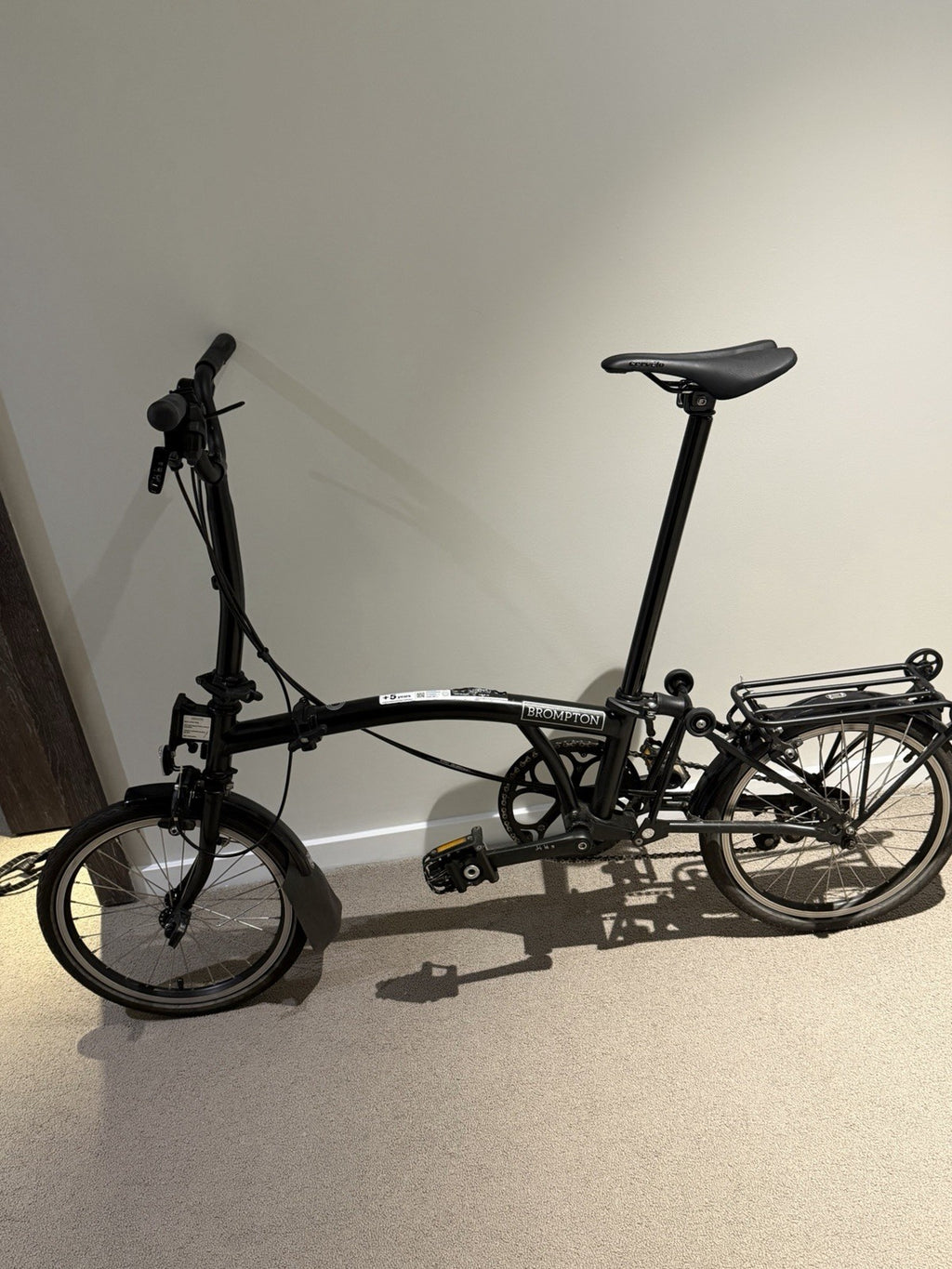 Brompton 2024 C Line 2-Speed Black Folding Bike