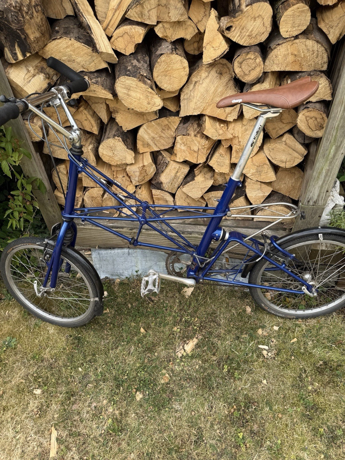 Alex Moulton Separable APB Bike with wishbone handlebars and bespoke day rack