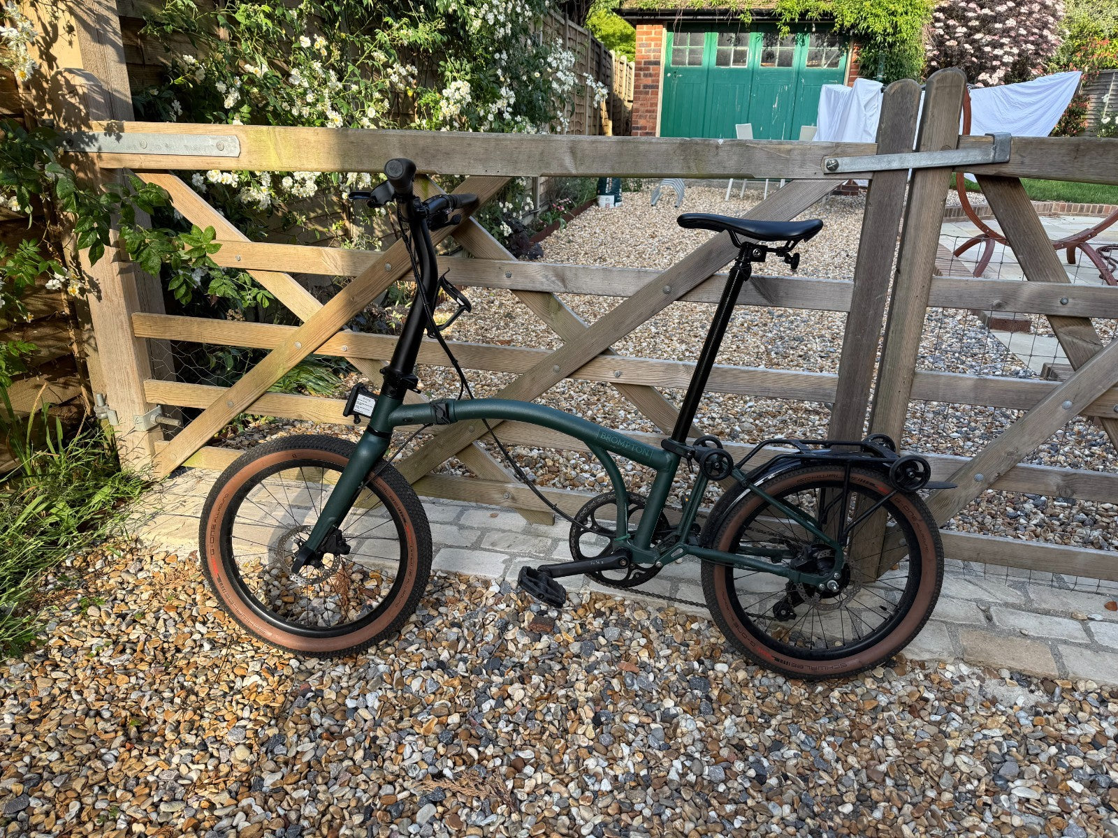 Brompton G Line Roller Frame Gravel Folding Bike Forest Green