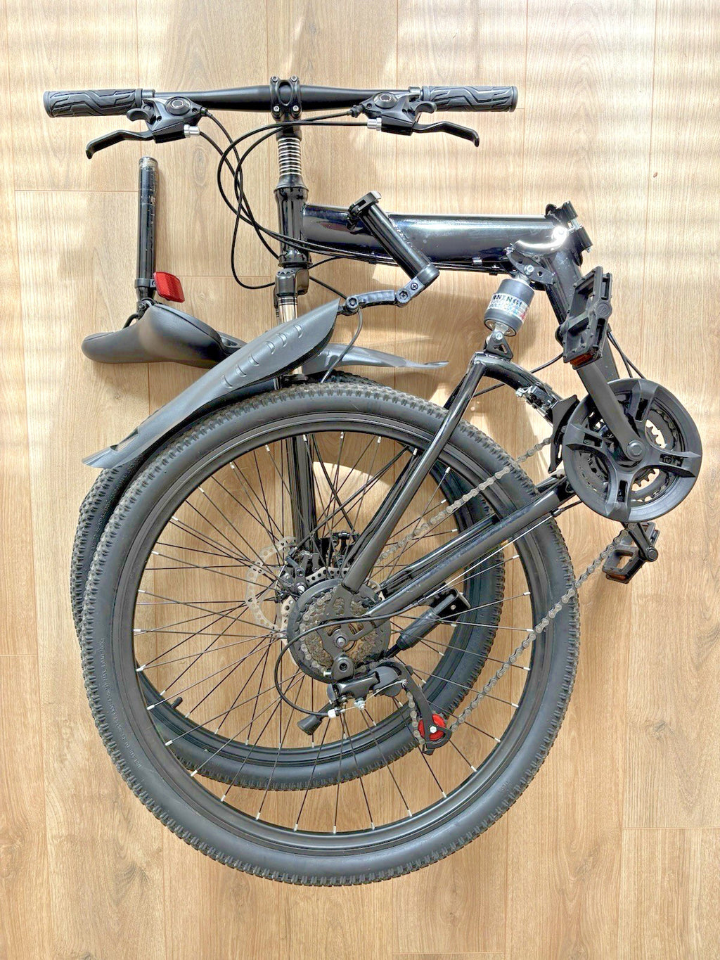 GDSKR 26” Adult Folding Mountain Bike. Full Suspension Disk Brakes 21 gears