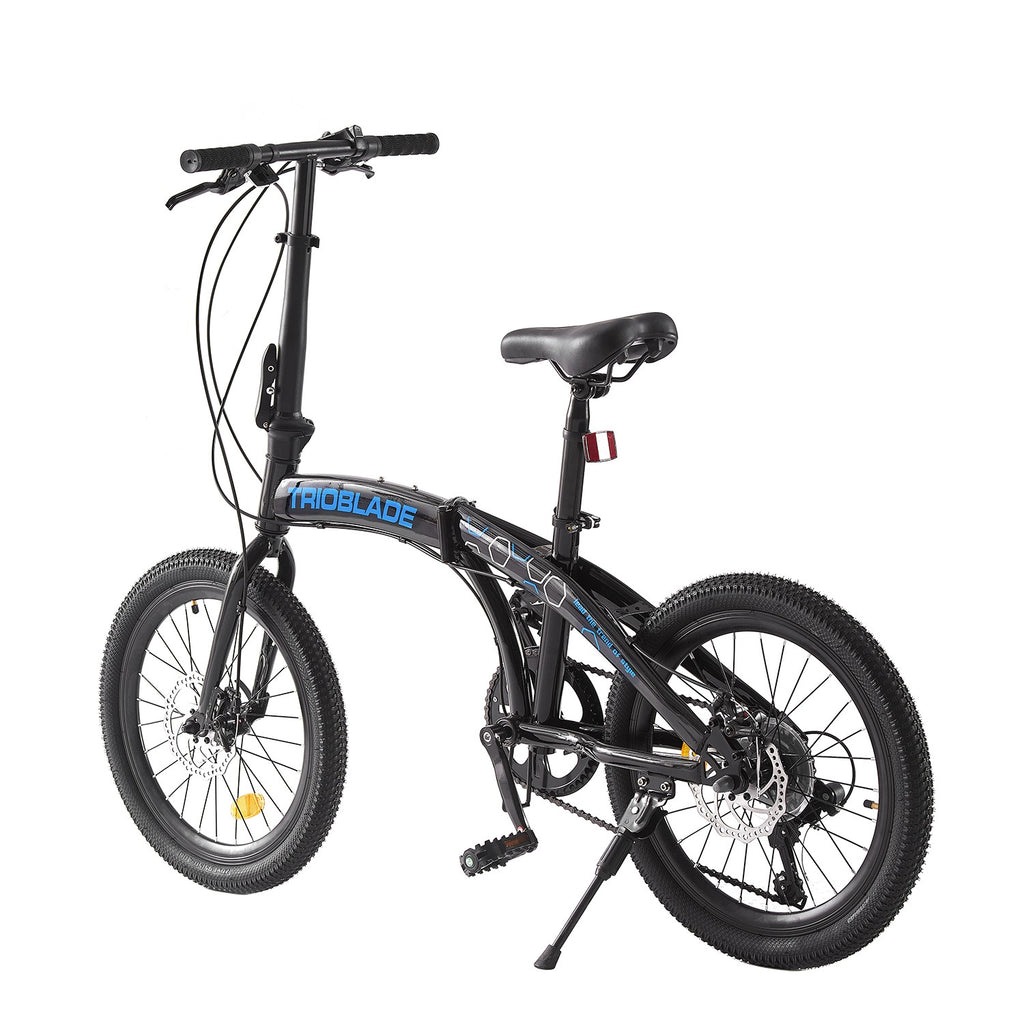 Folding Bicycle 20 Inch Bikes for Adults 7-Speed Variable Foldable City Bicycle