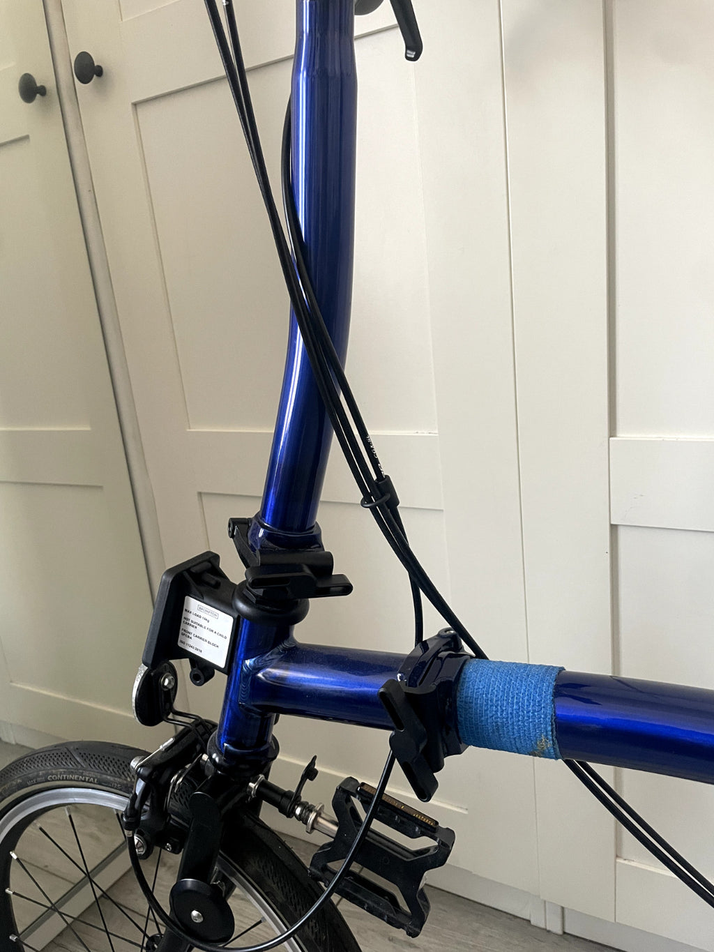 Brompton P-Line Urban - 4-Speed - Bolt Blue Lacquer