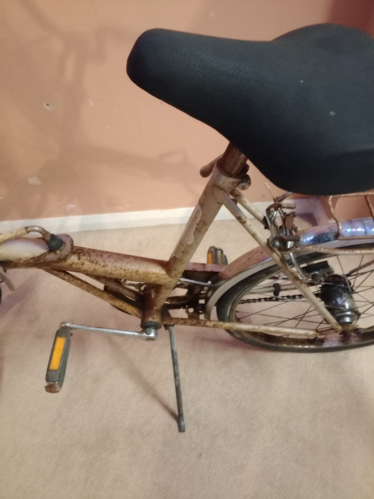 Raleigh Stow Away Folding Bike Vintage Shopper Rack