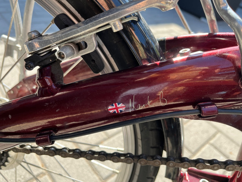 Bickerton  1707 Mark B folding bicycle, red, 7 gears, gel saddle