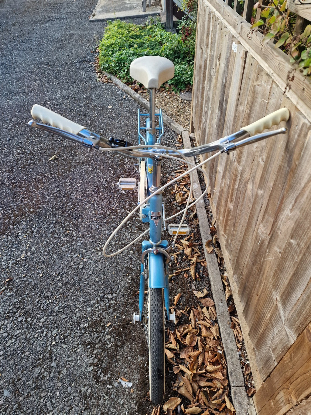 vintage APOLLO WAYFARER  3 Vintage Folding BLUE Bike,3 speed 20’ wheels,PRISTINE