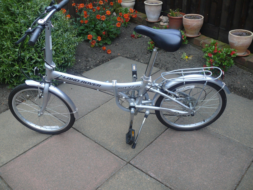 Land Rover City Lite Folding Bike 6 Speed , Aluminium Frame & Carry Bag Rake