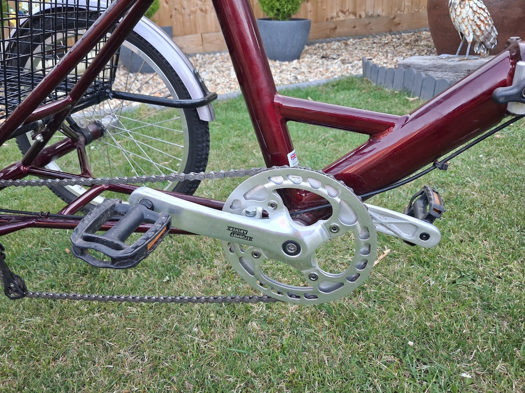 PASHLEY - Tri-1 Folding Adult Trike Burgundy Red