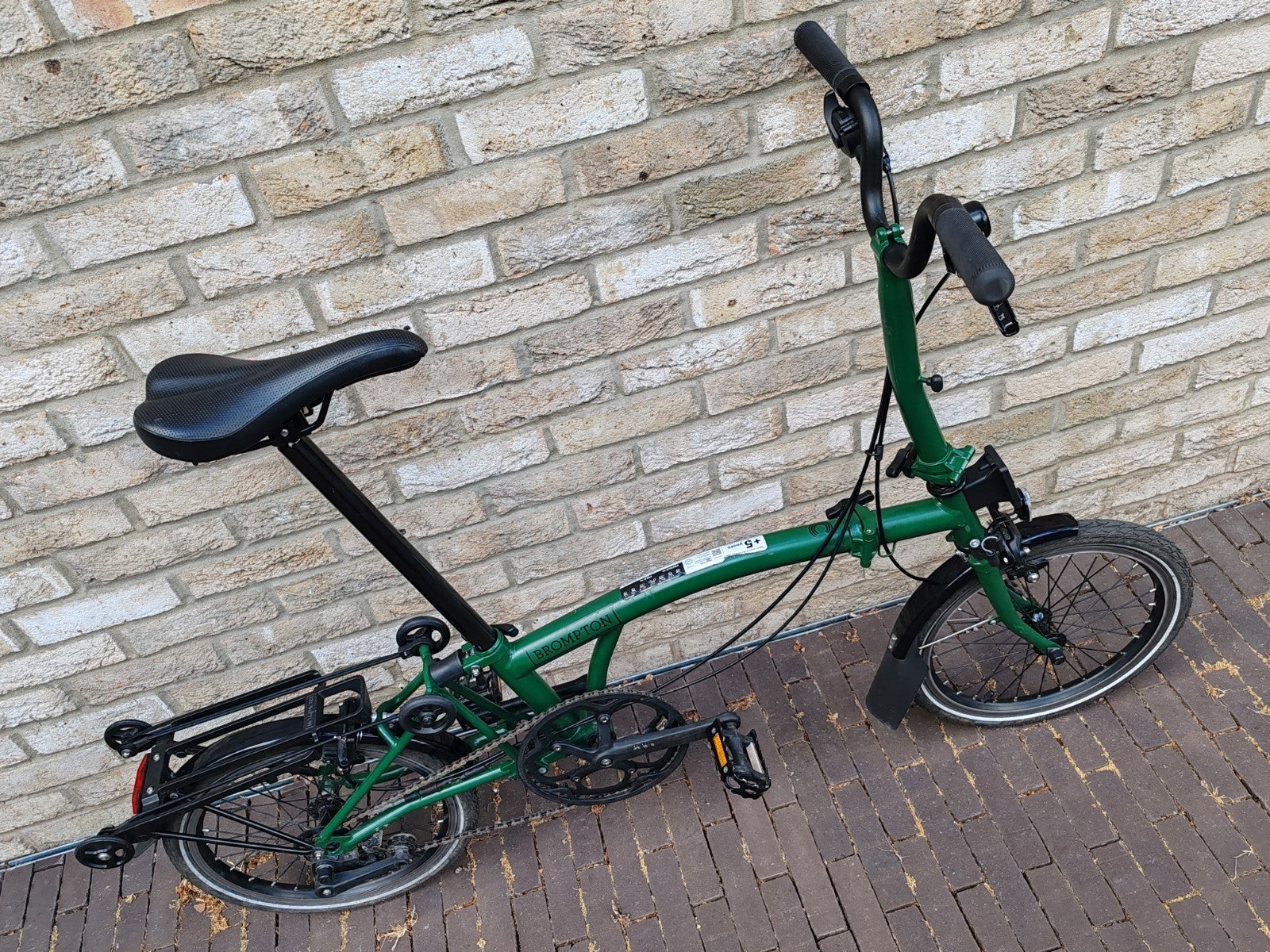 Brompton C Line Urban 2 Speed 2023 Folding Bike Racing Green With Rack