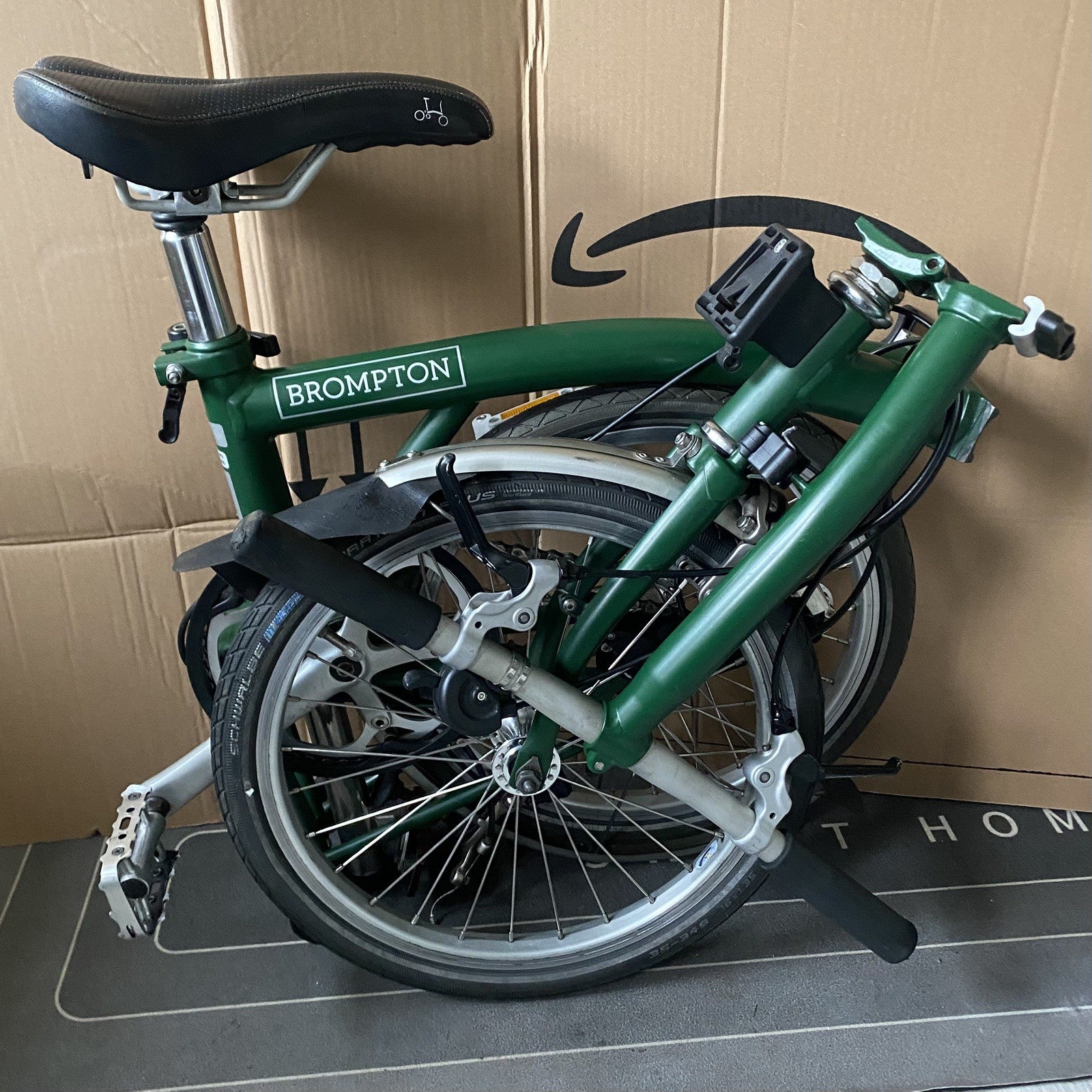 Brompton Folding commuter travel Bike S3L - Racing Green
