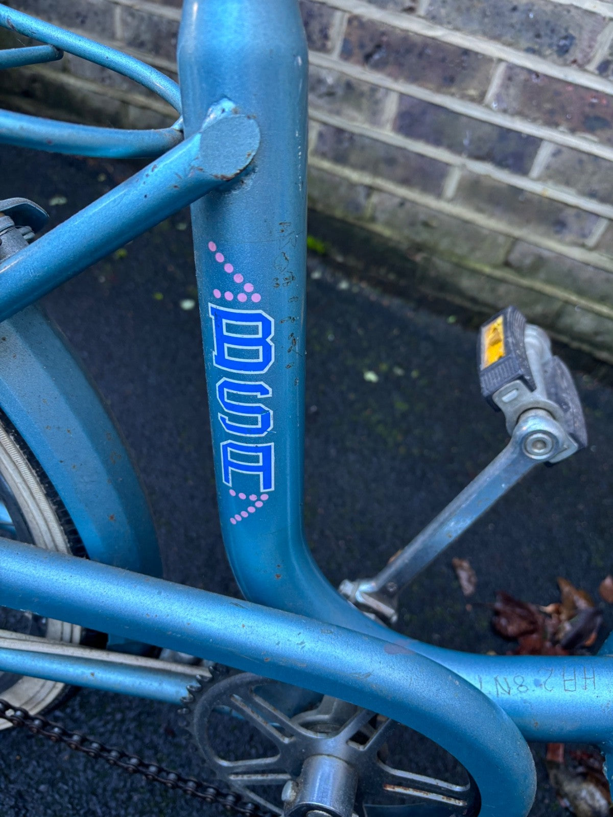 BSA folding bike, used, circa 1960/70, blue