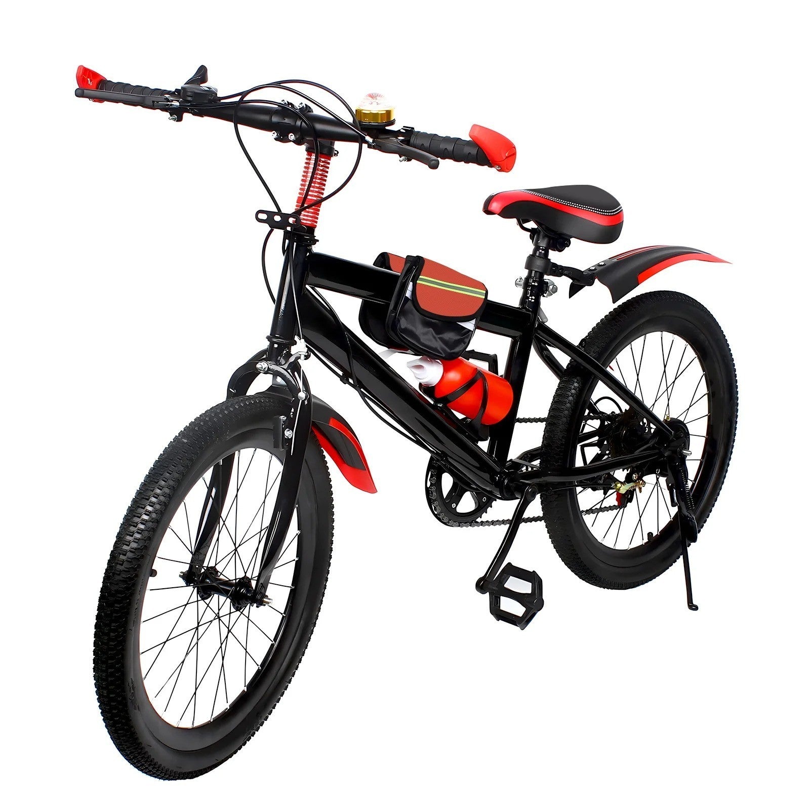 20 Inch Bike for Adult & Kids Folding Mountain Bike 7 Speed Disc Brakes Bicycle