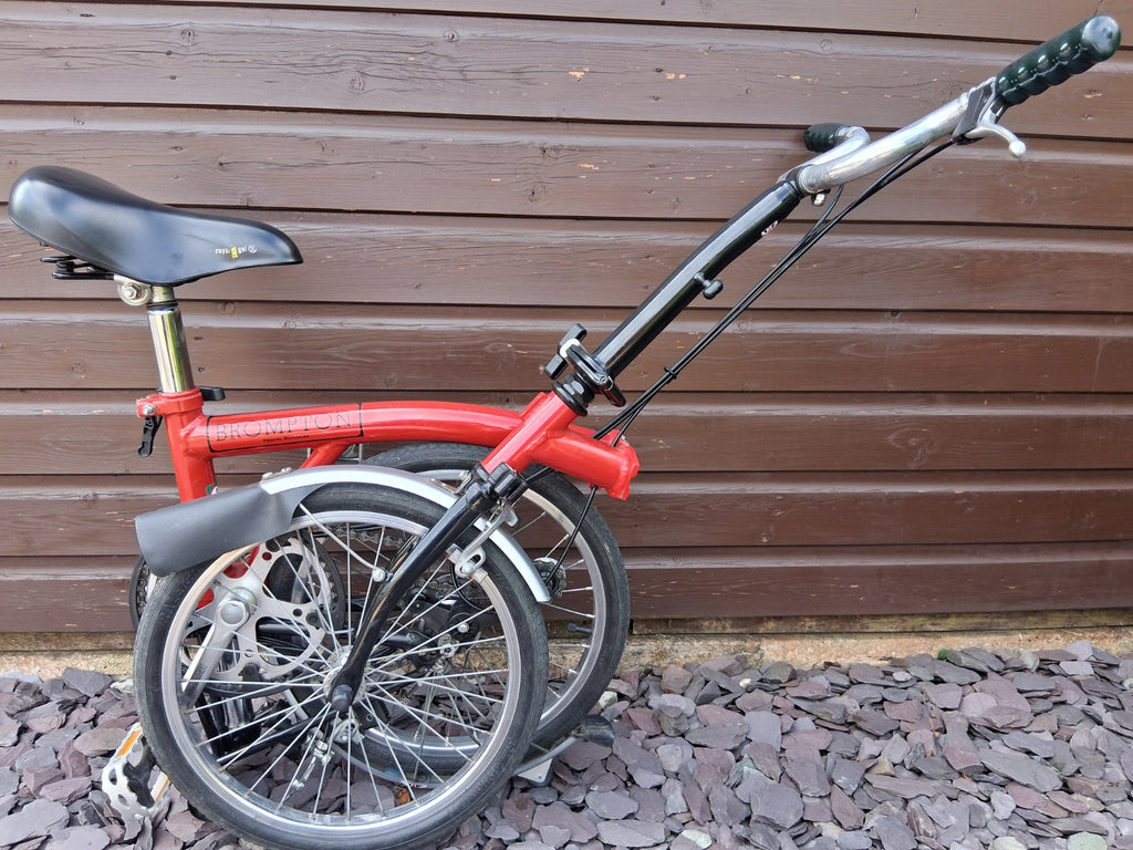 Brompton M3L Folding Bike 3 speed, Red, Good condition