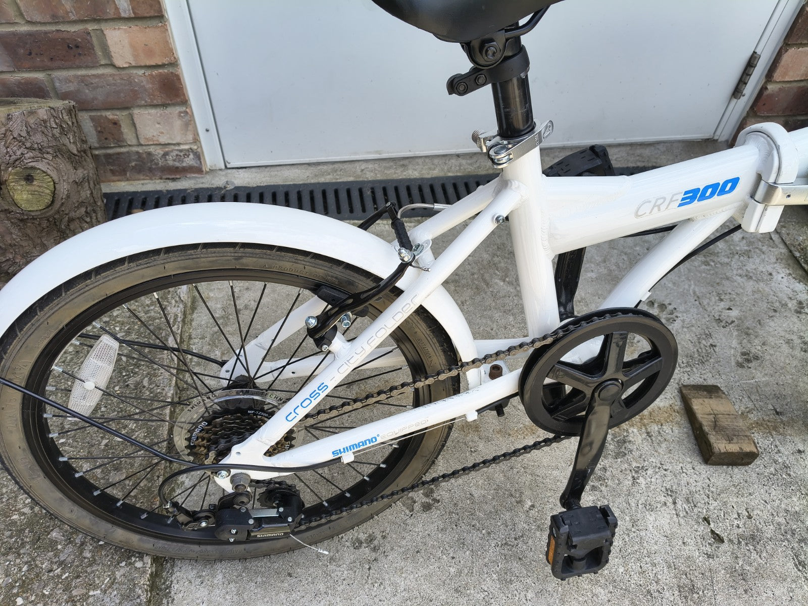Cross CRF300 Folding Bike White, 20-inch Wheels