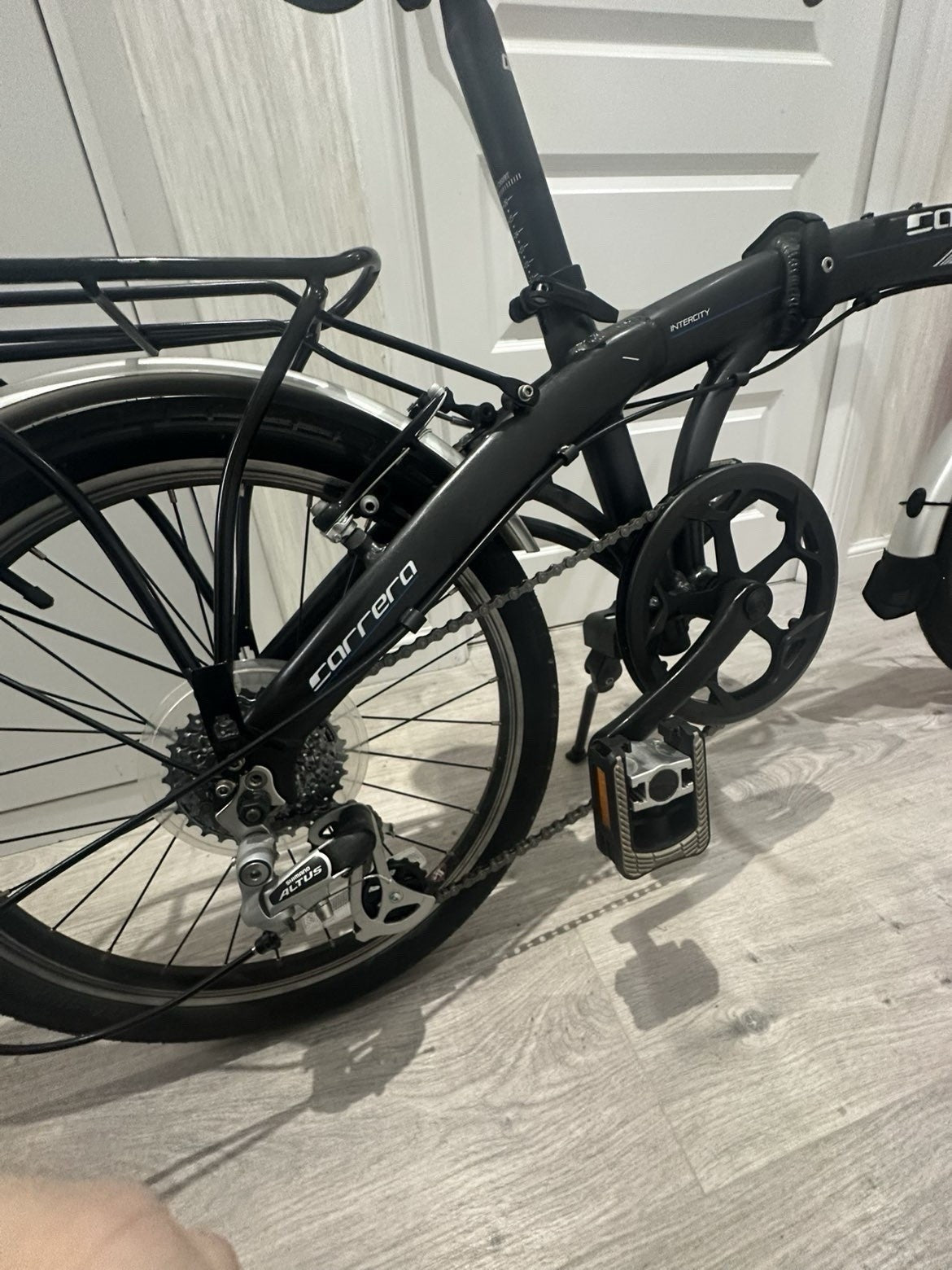 Carrera Intercity Folding Bike Gray/Black Excellent Condition