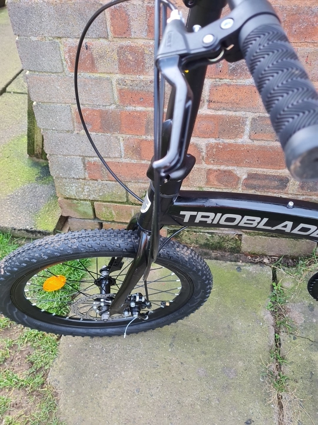 Trioblade 20in Folding Bike 7 Speed Shimano Gears Unisex Adult Bike Black