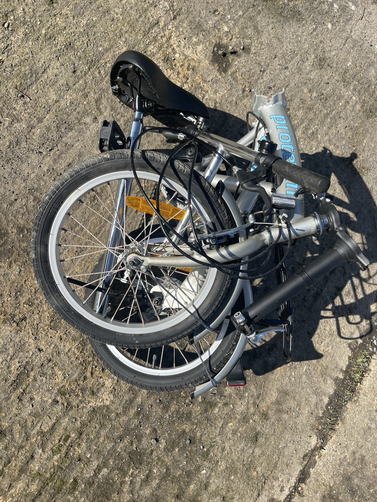 Proteam Folding Bike 6-Speed Shimano Gears, 16-inch Wheels, V-Brakes