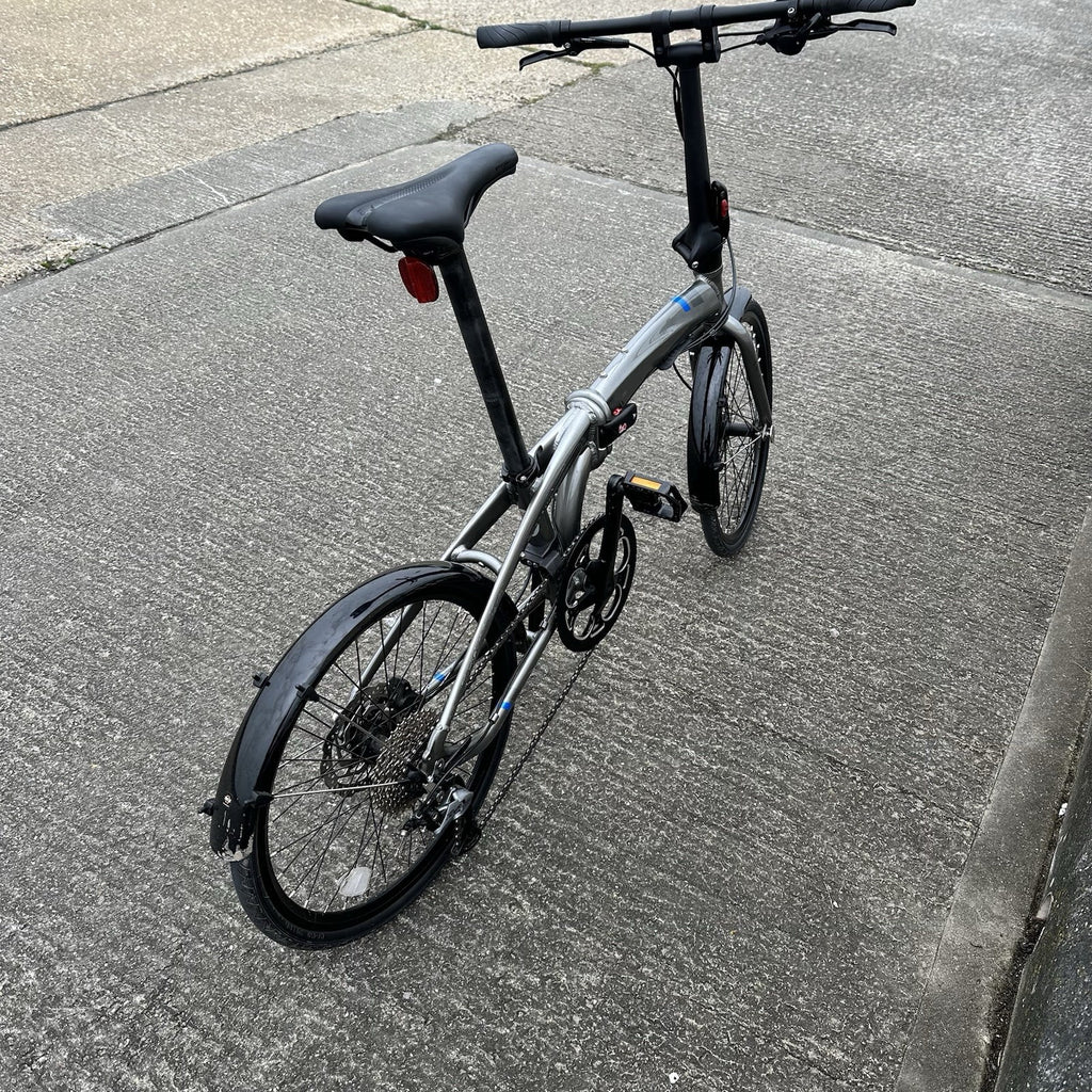 Tern Verge D9 Speed Folding Bike Hydraulic Disc Brakes Mudguards Excellent 🚲
