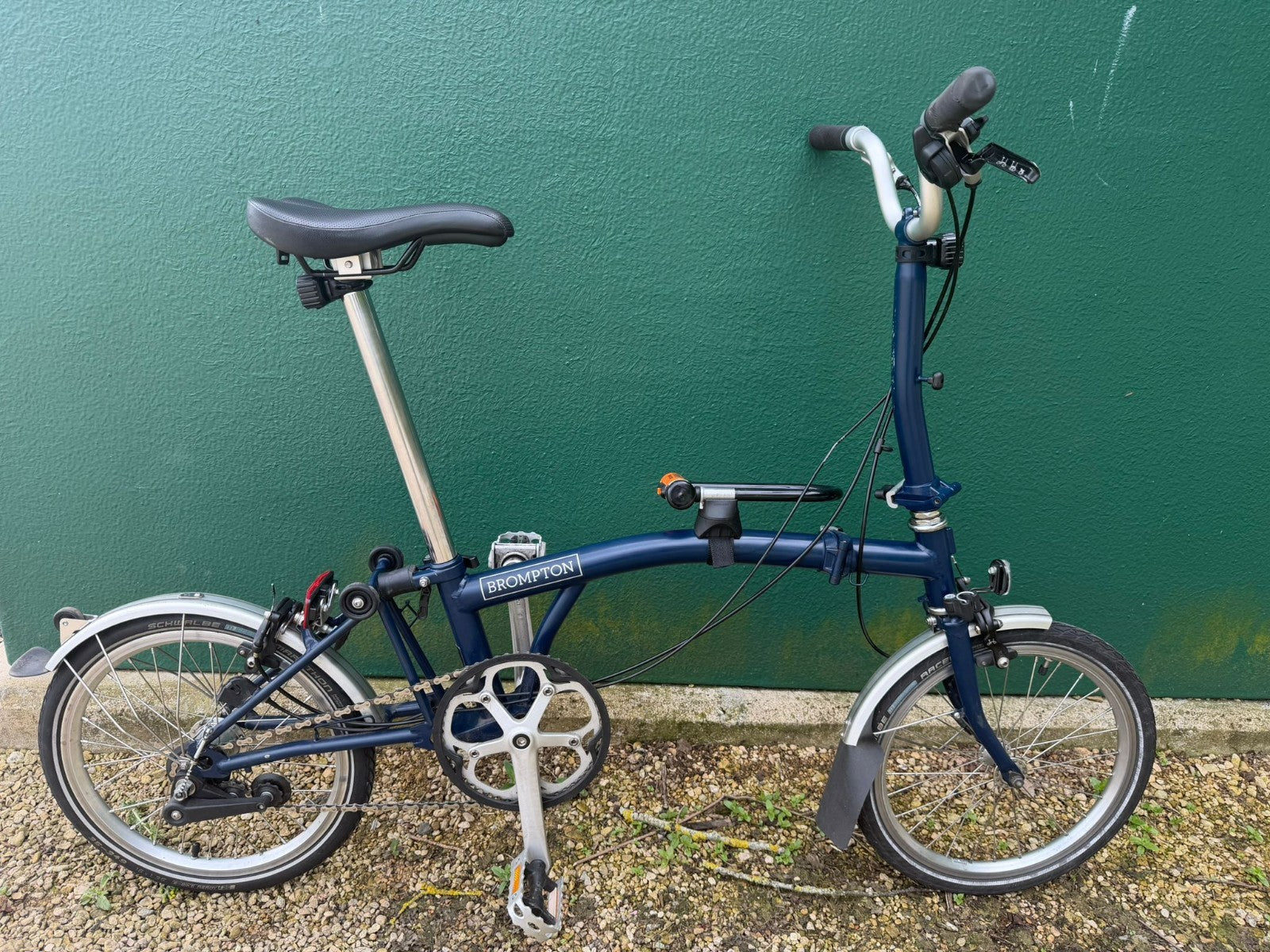 Brompton C Line M3L (3 Speed)  folding bicycle - Tempest  Blue