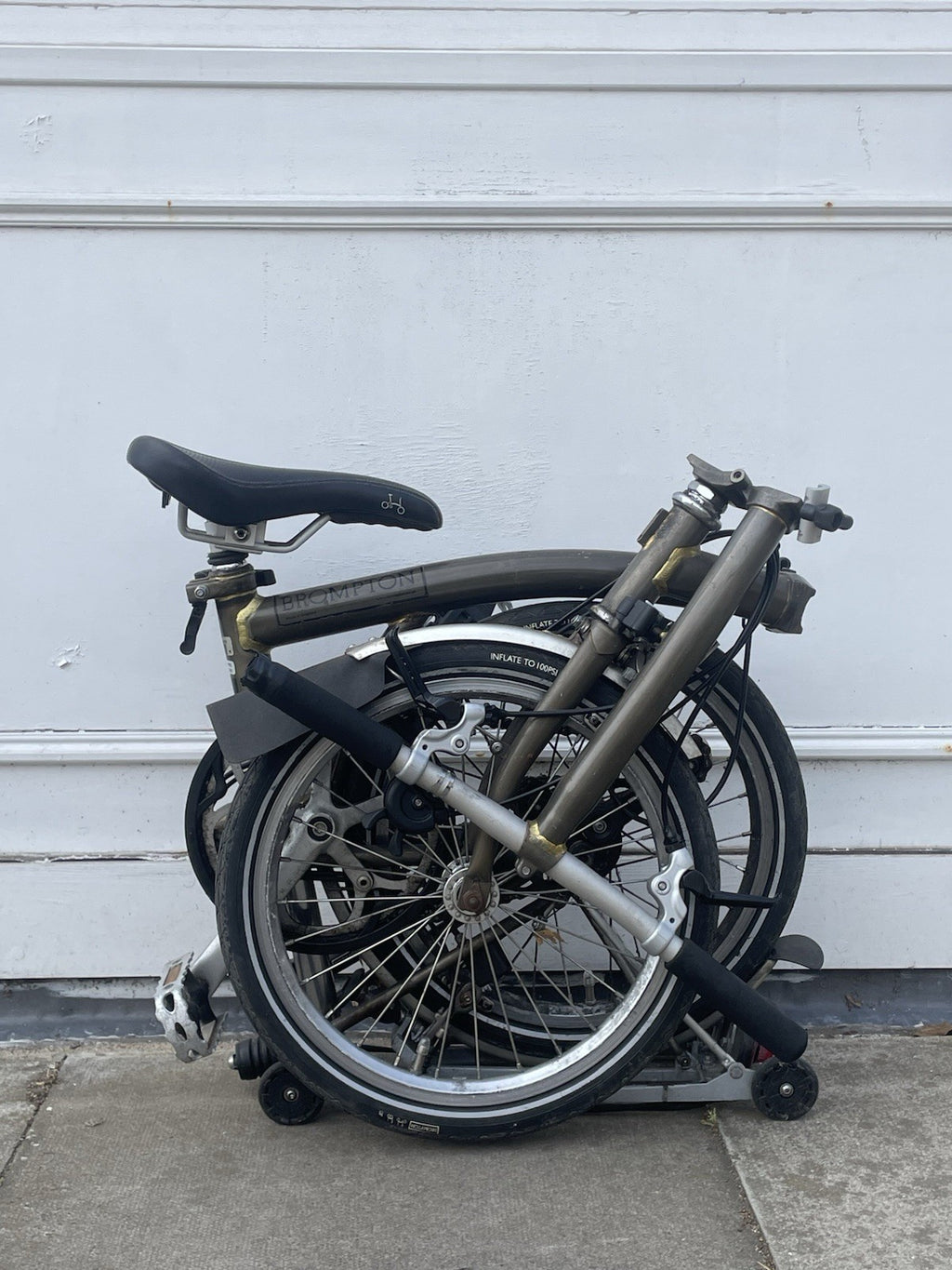 Brompton S3R 3-Speed Folding Bike - Raw Lacquer