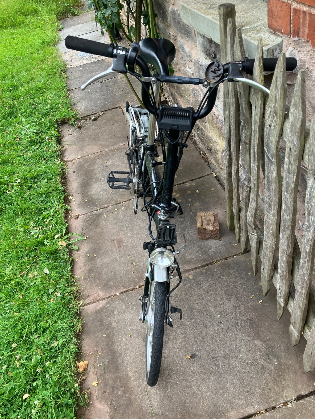 Vintage Brompton 1992-97 M5R 5-Speed Black – Modified with Swytch Conversion Kit