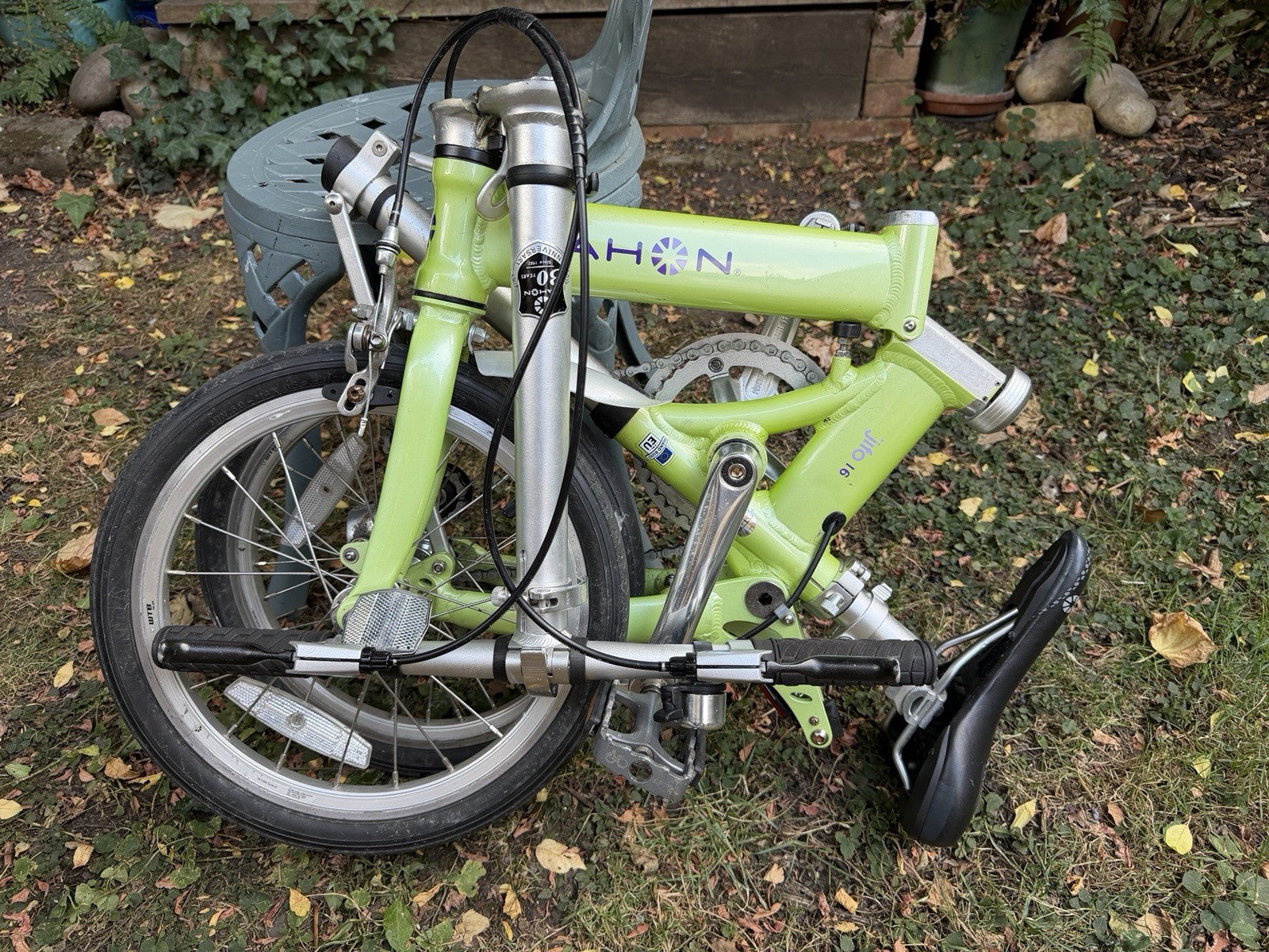 Dahon Jifo 16 Folding Bike 16in Wheels Green/Silver Flat Bar