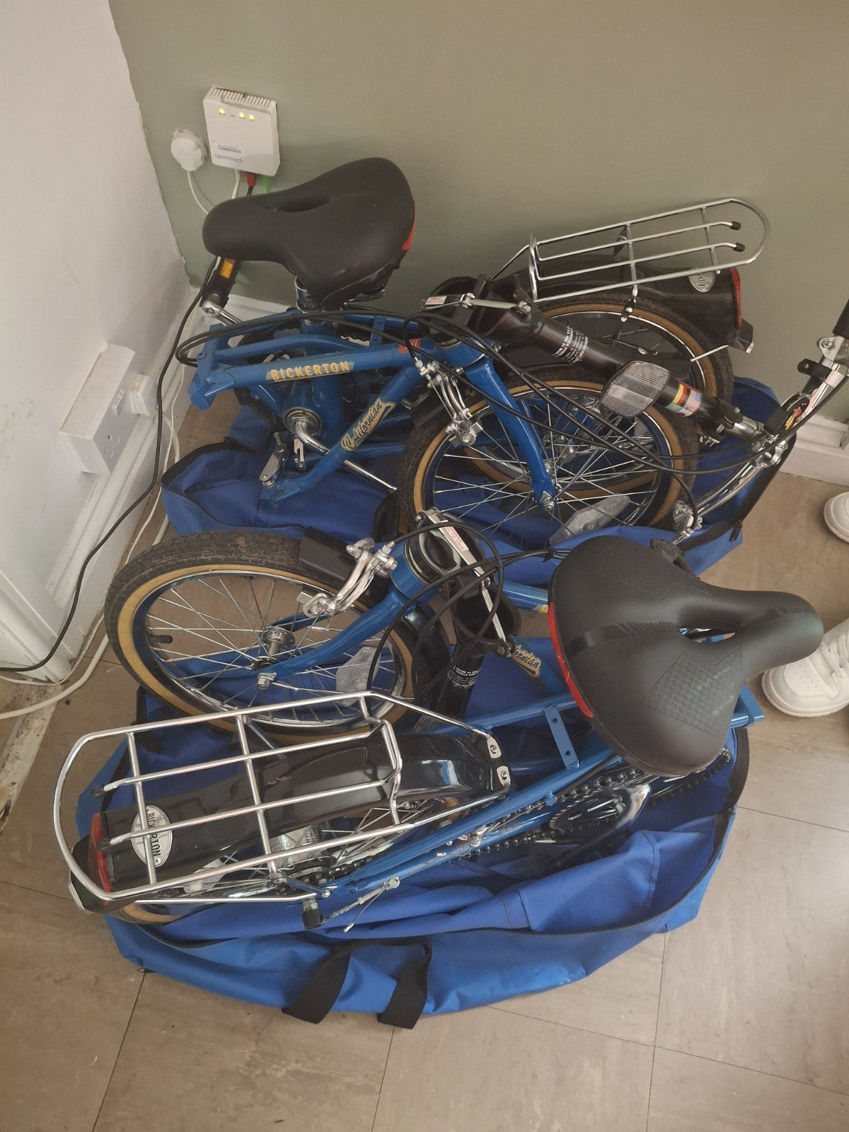 Two Matching Vintage Bickerton Folding Bikes. Hardly Used Since the 90's.