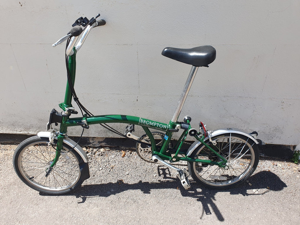 Brompton folding bike C-Line in Racing Green