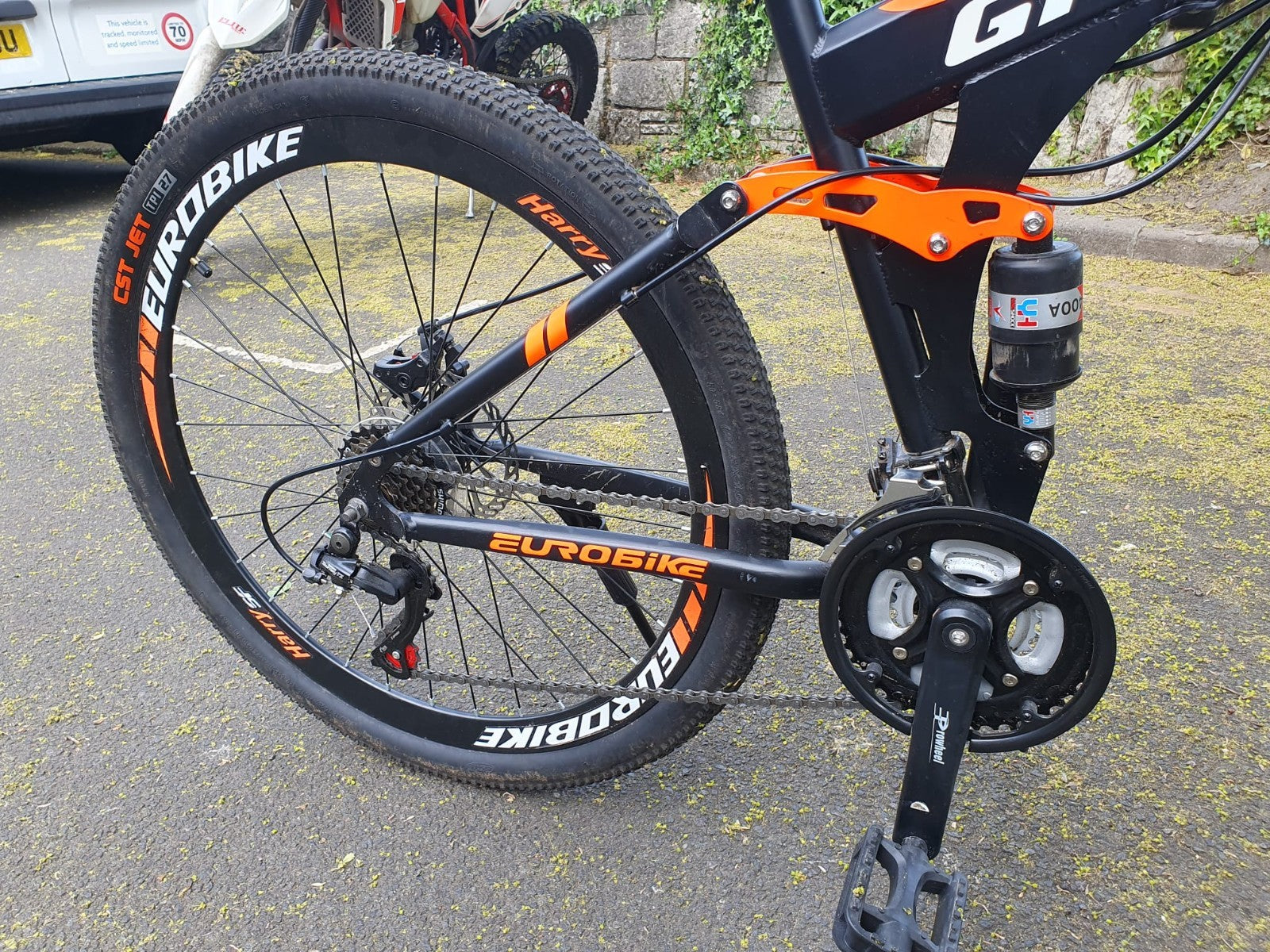 Eurobike Folding Mountain Bike for Adults Full Suspension Bicycle 26/27.5 inch