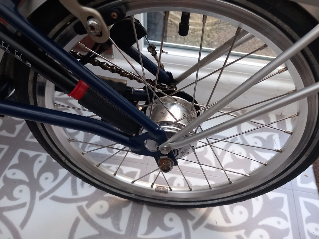 Brompton P6R P-Type 6-Speed Tempest Blue classic folding bike