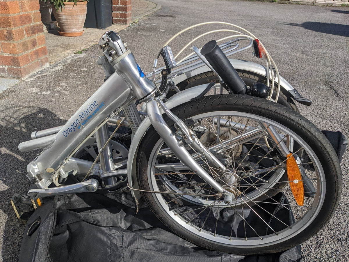 A Pair (2 off) Lightweight Aluminium Folding Bikes
