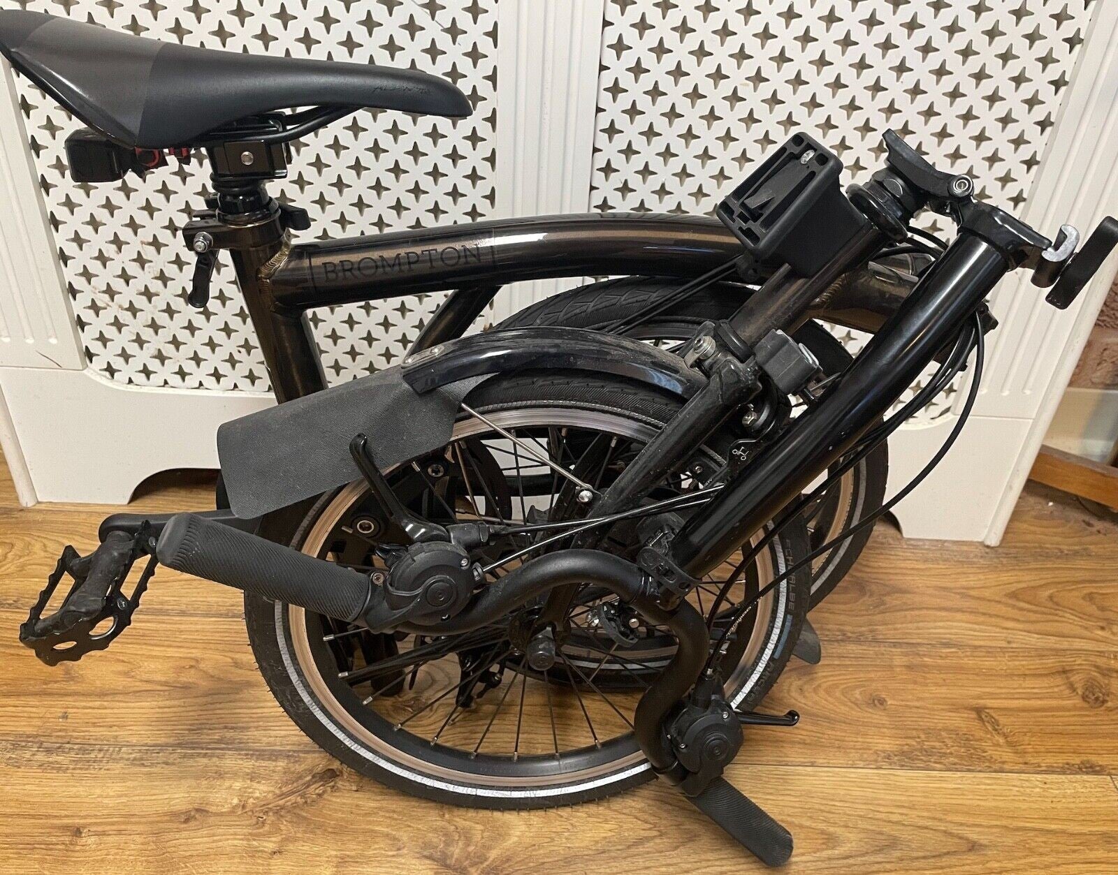 2021 Brompton C-Line Black Edition in Black Lacquer, Mid Handlebar M6L