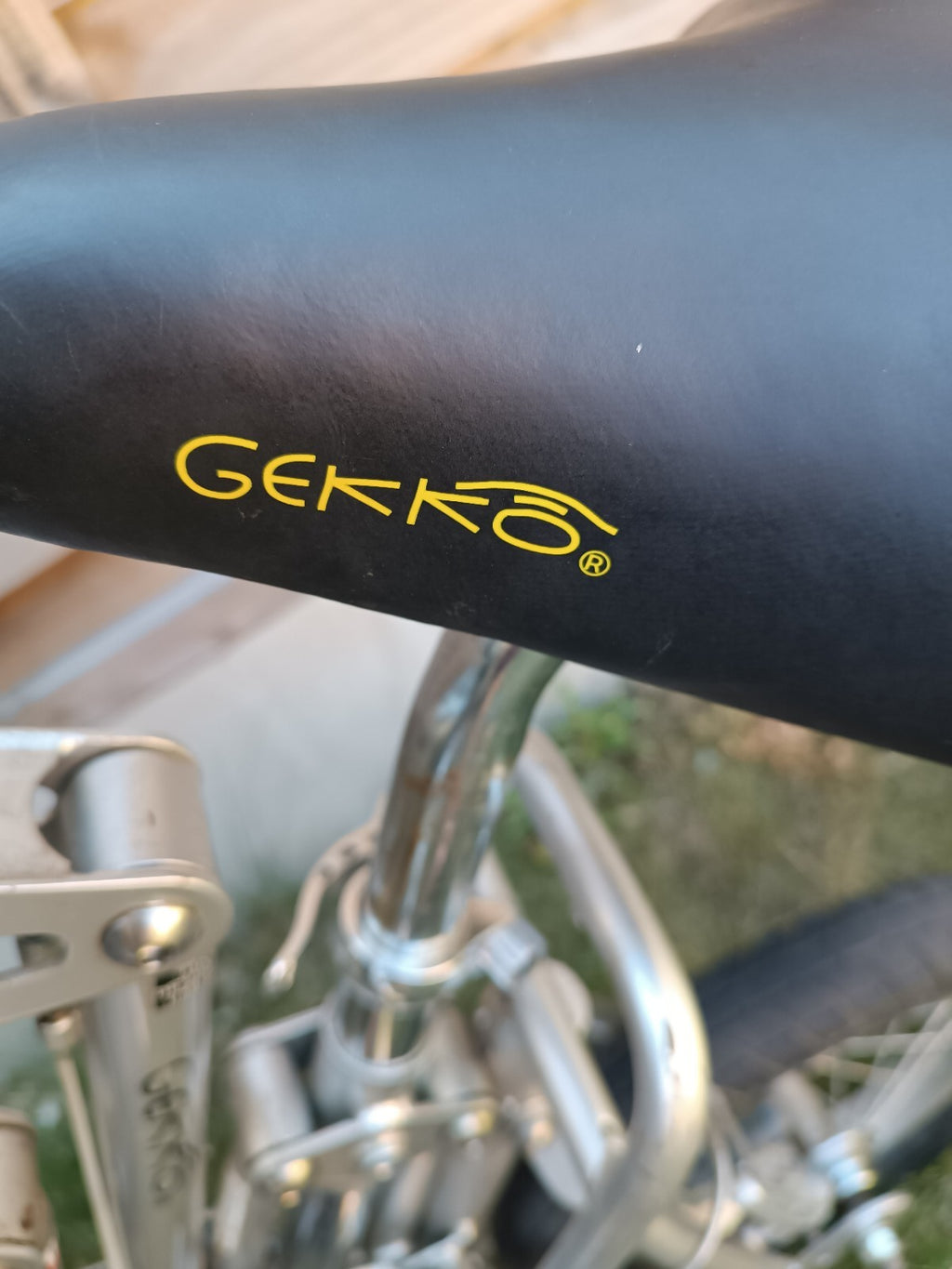 GEKKO Folding Bike 12in Wheels Single Speed Caliper Brakes Silver/Black