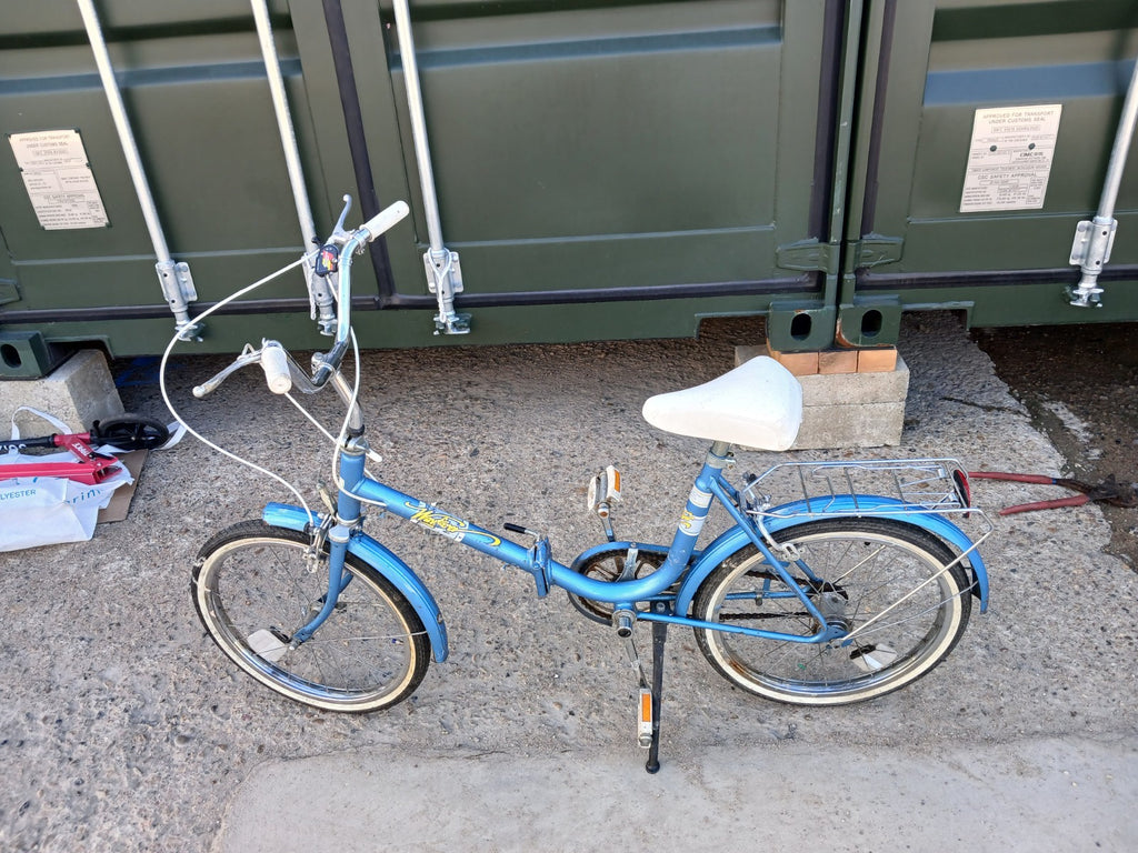 Halfords Wayfarer Folding Blue 3-Speed Bike