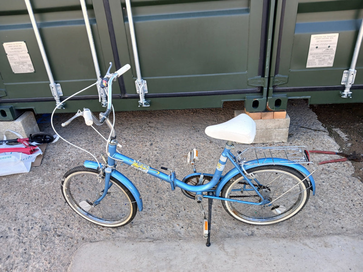 Halfords Wayfarer Folding Blue 3-Speed Bike