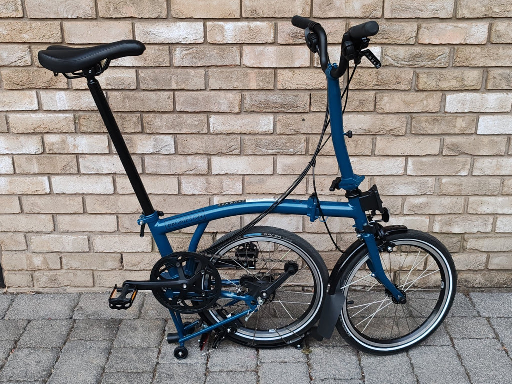 Brompton C Line 6 Speed 2025 Folding Bike Ocean Blue Pristine Condition