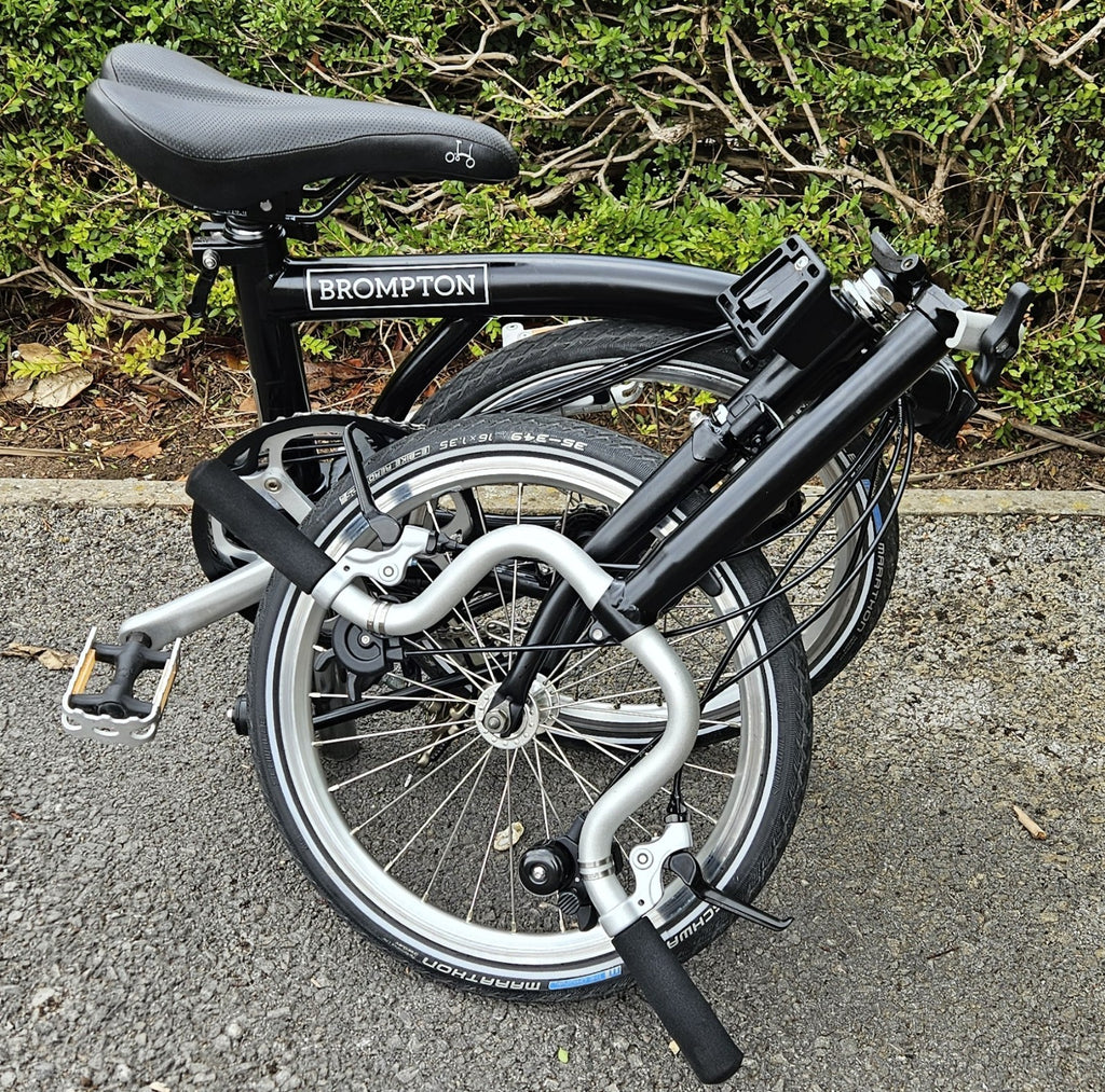 Brompton M6L Folding Bike - Black, 6 speed, includes extras