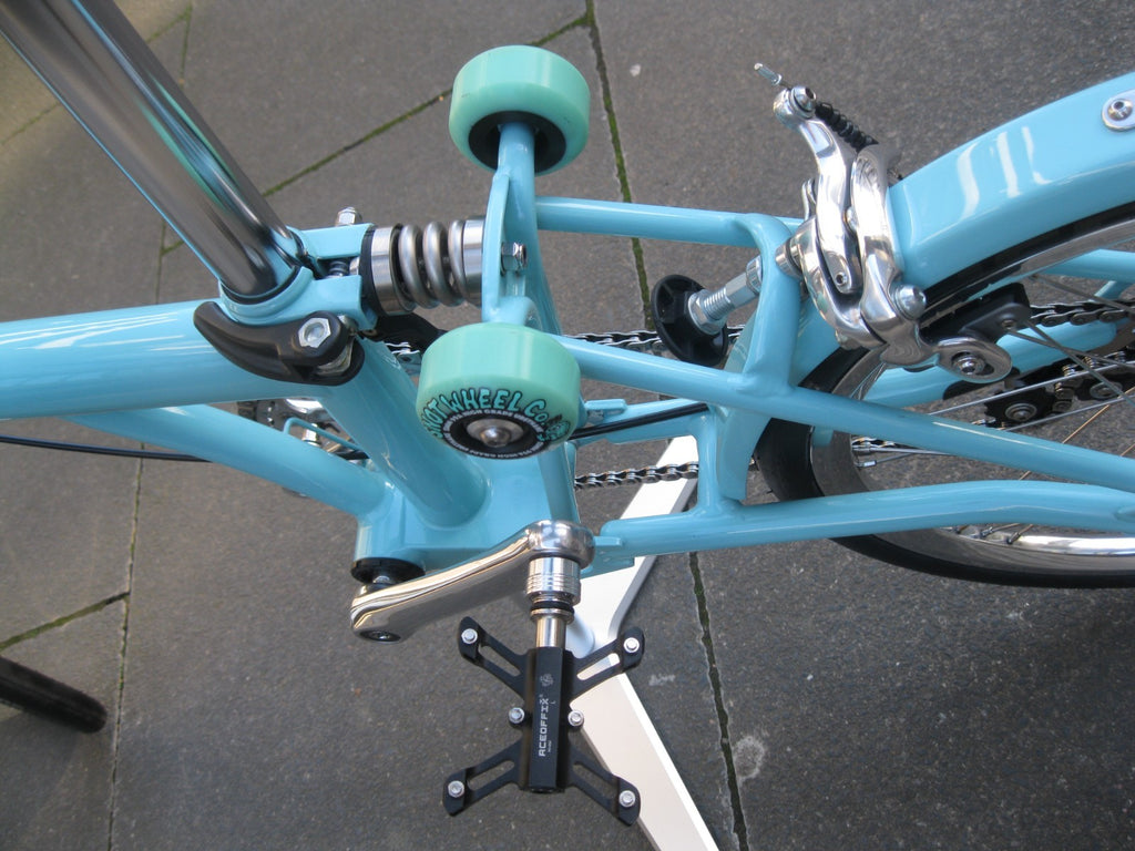Custom Brompton Folding bike - homage to 1989 Cal look VW Karmann Ghia