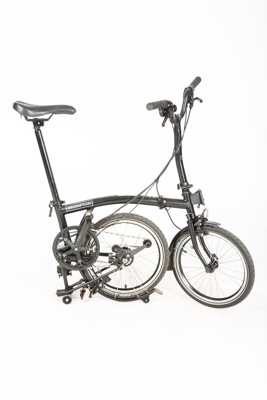 Brompton C Line 6 Speed Mid Bar Folding Bike, Steel Frame