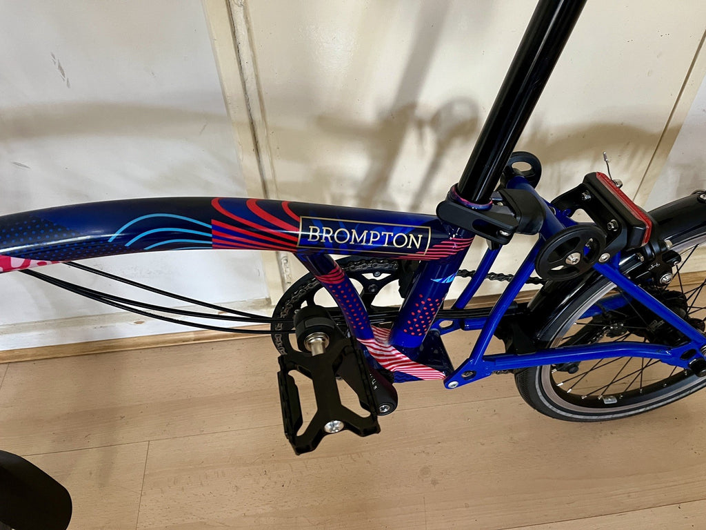 Brompton 2024 Team GB P Line Edition 12 Speed Folding Bike EXC COND