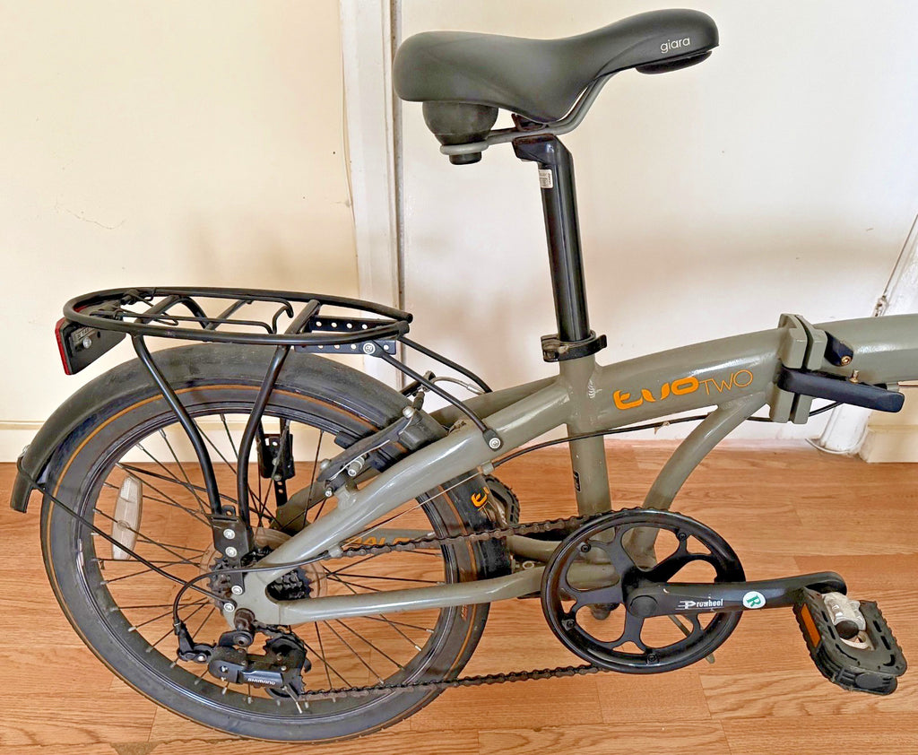 Raleigh Evo 2 Folding Bike - 7 Speed Shimano - 20" Wheels - Grey - Used