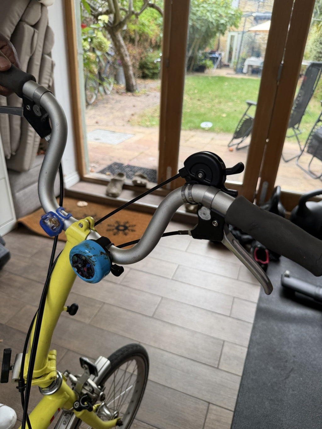 Brompton Yellow Folding Bike 16in 3-Speed Caliper Brakes Riser Bar