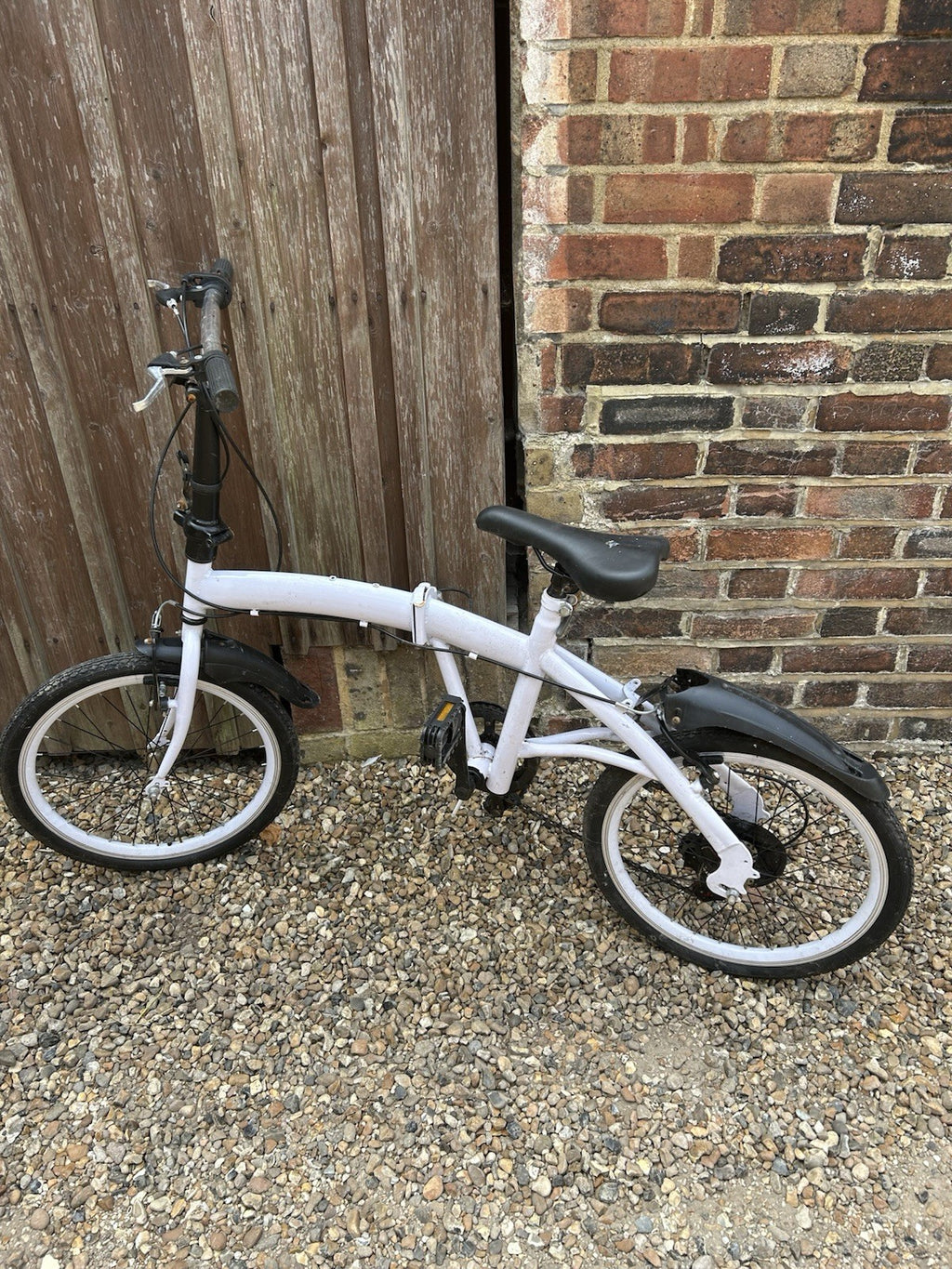 Foldable White Bike