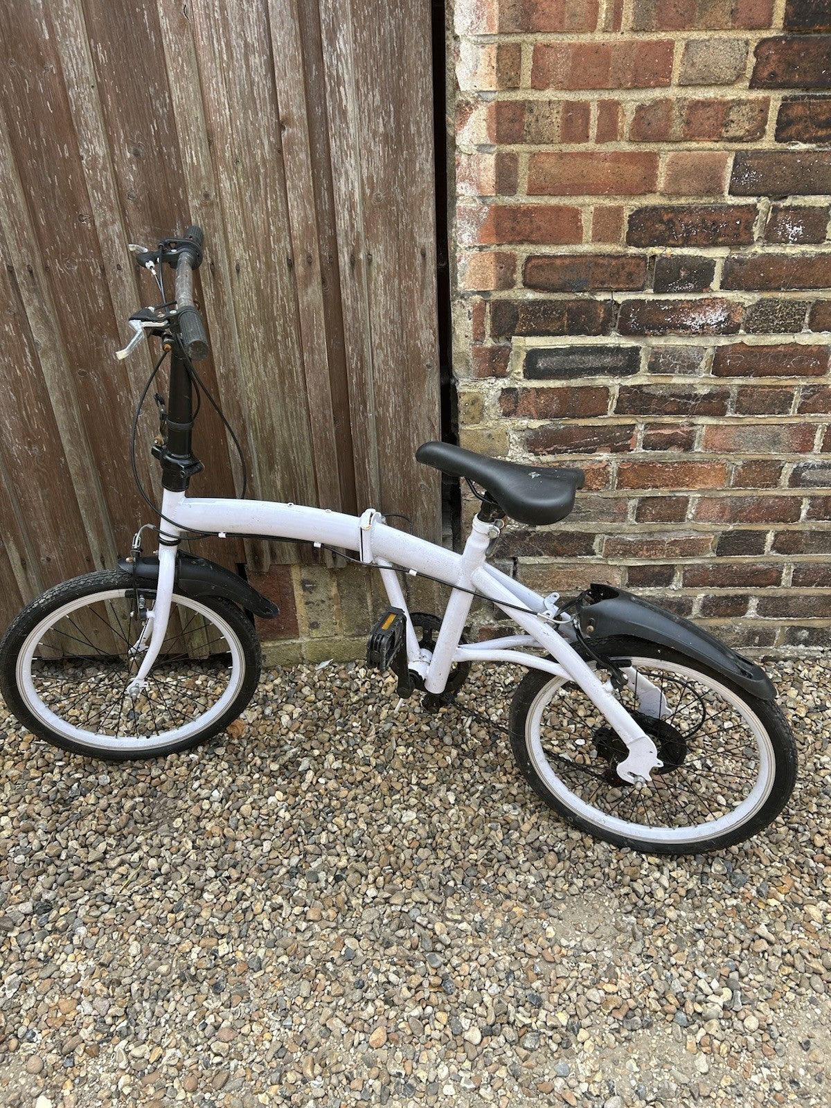 Foldable White Bike
