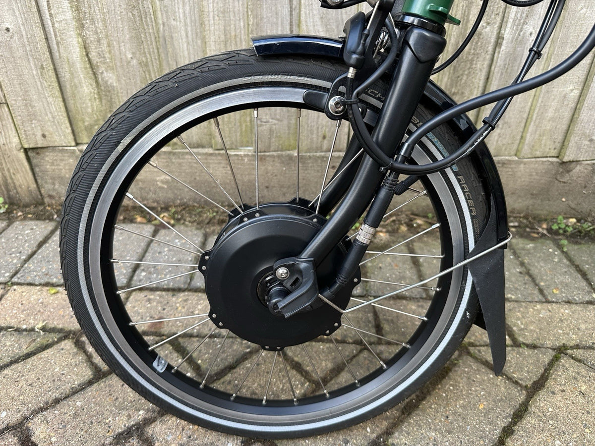 Brompton Folding Bike 16in wheels 6-speed Green/Black