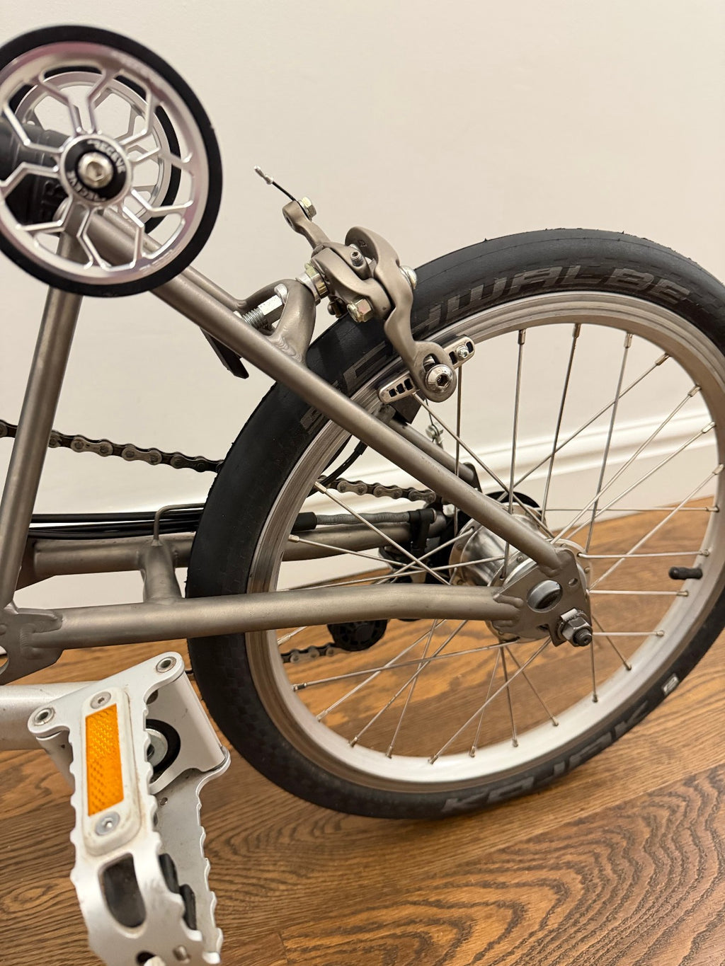 Rare Brompton H6E-X Superlight Special Order Cornflower Titanium Super Light P