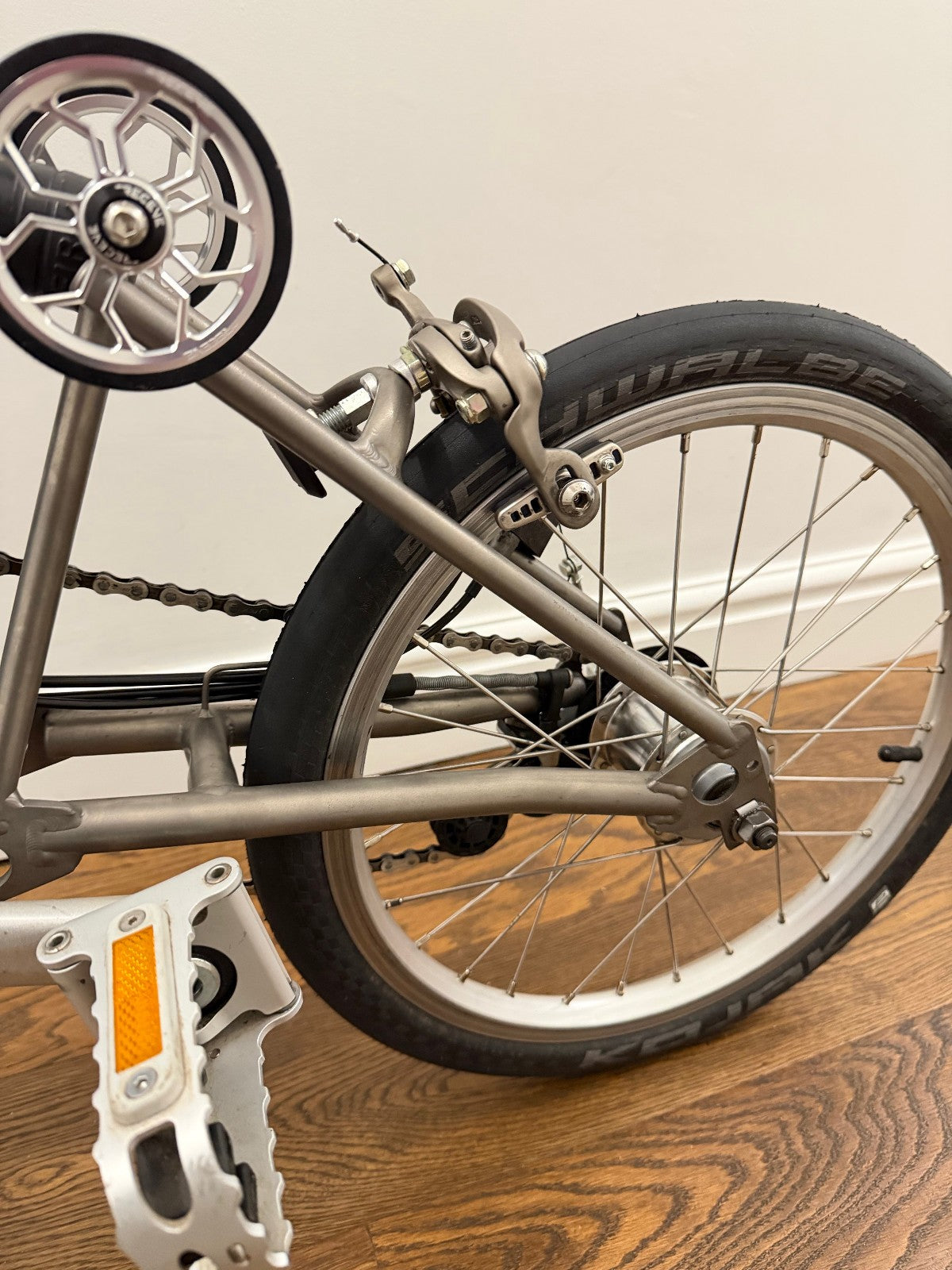 Rare Brompton H6E-X Superlight Special Order Cornflower Titanium Super Light P